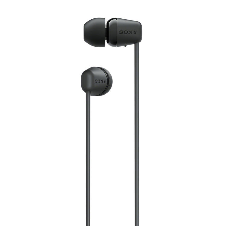 Sony WI-C100 | In-Ear Headphones - Wireless - Bluetooth - Around the neck - Microphone - IPX4 - Black-Audio Video Centrale