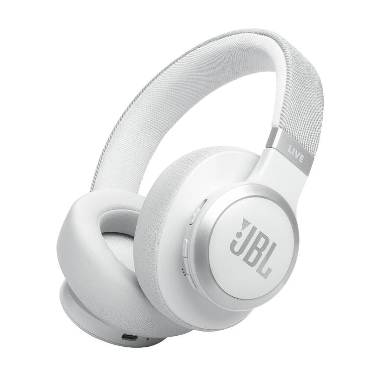 JBL Live 770NC | Around-Ear Headphones - Wireless - Bluetooth - White-Audio Video Centrale