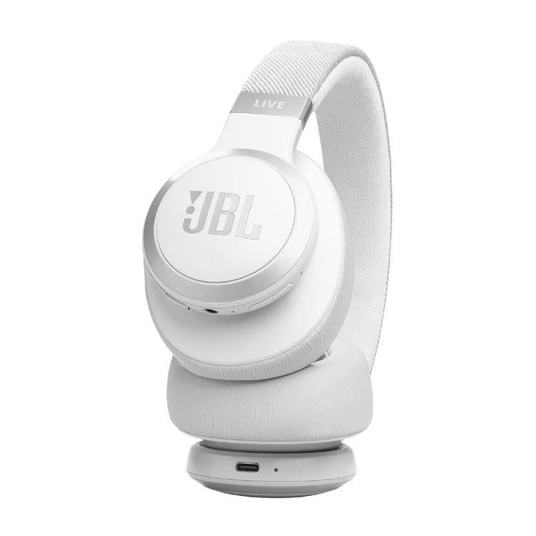 JBL Live 770NC | Around-Ear Headphones - Wireless - Bluetooth - White-Audio Video Centrale