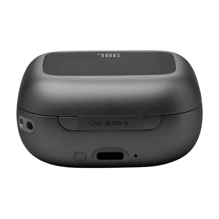 JBL Live Buds 3 | In-Ear Headphones - 1.45" LED Touch Screen - Bluetooth - Black-Audio Video Centrale