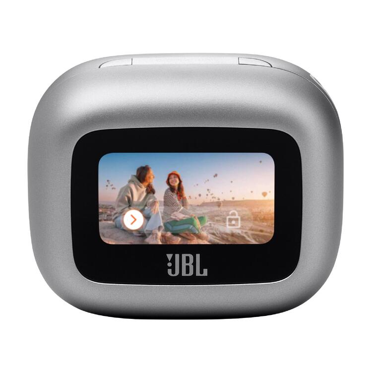 JBL Live Buds 3 | In-Ear Headphones - 1.45" LED Touch Screen - Bluetooth - Silver-Audio Video Centrale