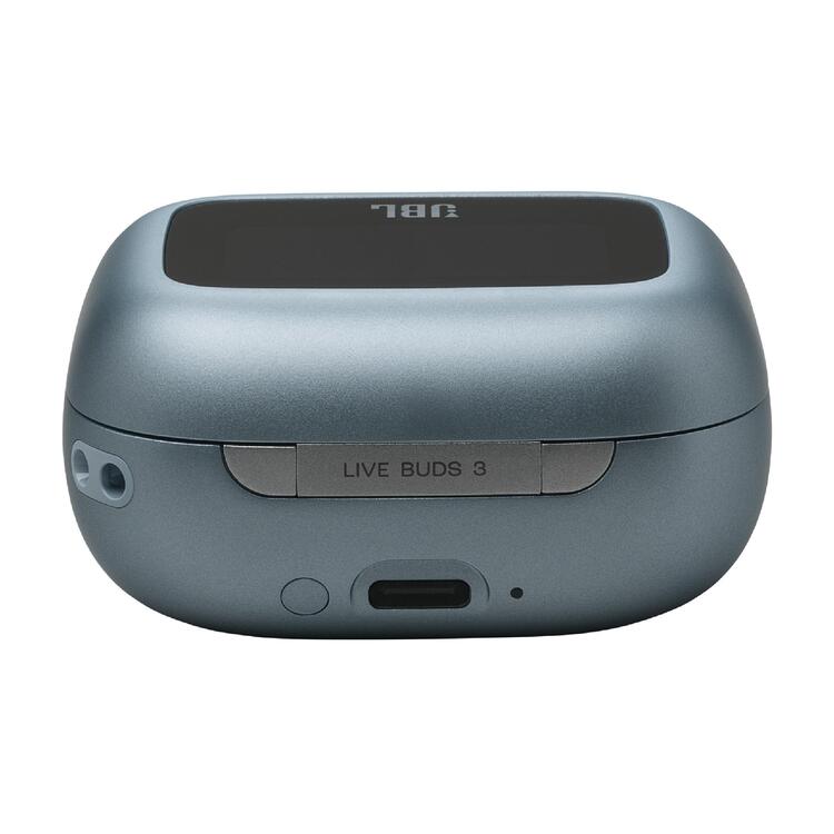 JBL Live Buds 3 | In-Ear Headphones - 1.45" LED Touch Screen - Bluetooth - Blue-Audio Video Centrale