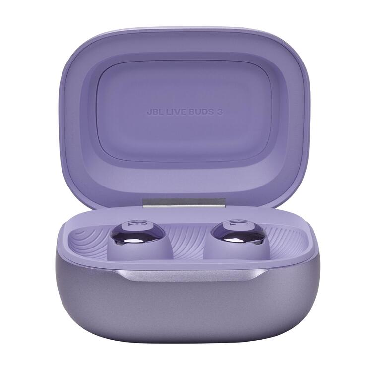 JBL Live Buds 3 | In-Ear Headphones - 1.45" LED Touch Screen - Bluetooth - Purple-Audio Video Centrale