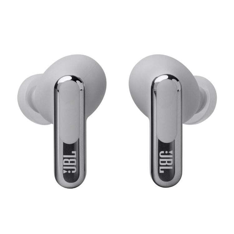 JBL Live Beam 3 | In-ear headphones - 1.45" LED touch screen - Silver-Audio Video Centrale