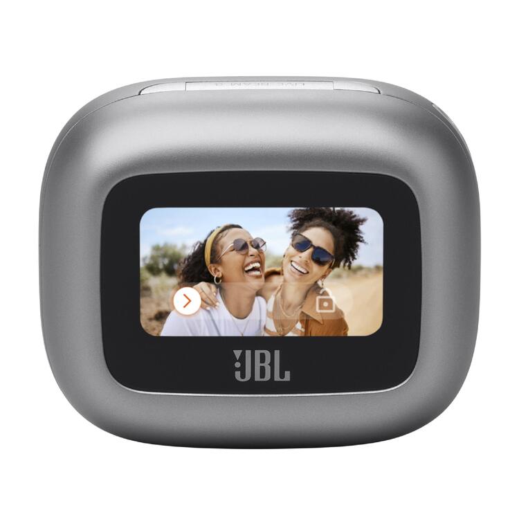 JBL Live Beam 3 | In-ear headphones - 1.45" LED touch screen - Silver-Audio Video Centrale