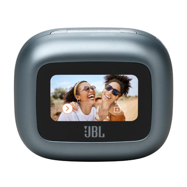 JBL Live Beam 3 | In-ear headphones - 1.45" LED touch screen - Blue-Audio Video Centrale