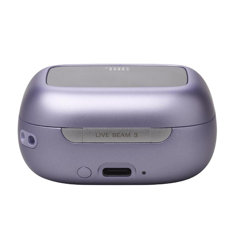 JBL Live Beam 3 | In-ear headphones - 1.45" LED touch screen - Purple-Audio Video Centrale