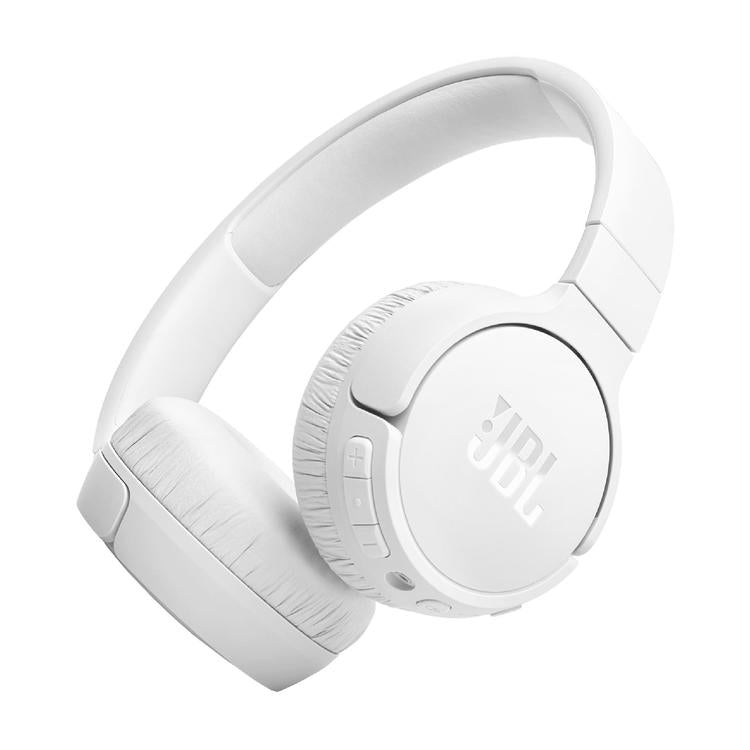 JBL Tune 670NC | Wireless on-Ear Headphones - Bluetooth - Active Noise Cancellation - Fast Pair - White-Audio Video Centrale