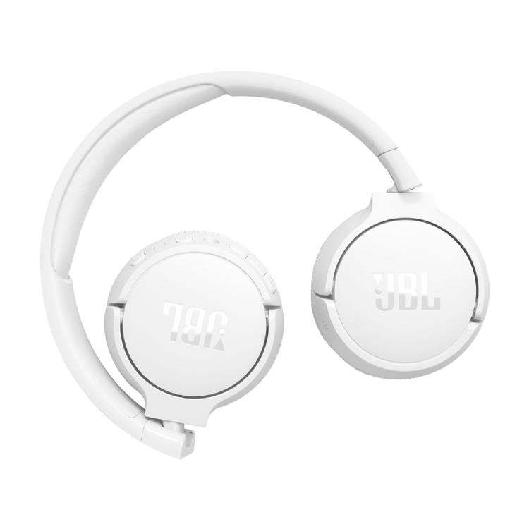 JBL Tune 670NC | Wireless on-Ear Headphones - Bluetooth - Active Noise Cancellation - Fast Pair - White-Audio Video Centrale