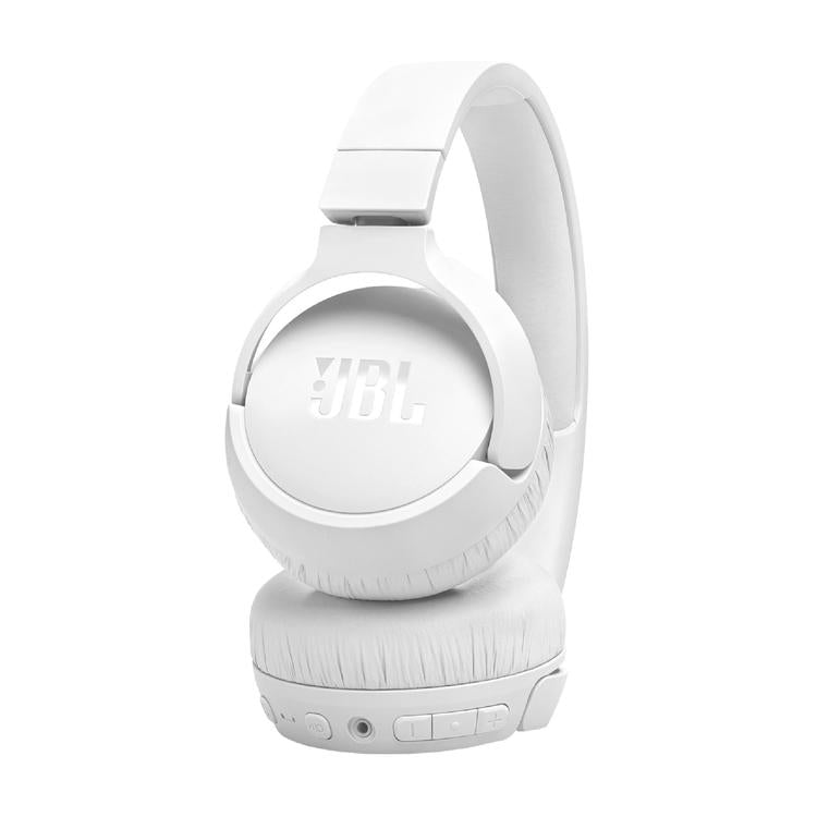 JBL Tune 670NC | Wireless on-Ear Headphones - Bluetooth - Active Noise Cancellation - Fast Pair - White-Audio Video Centrale