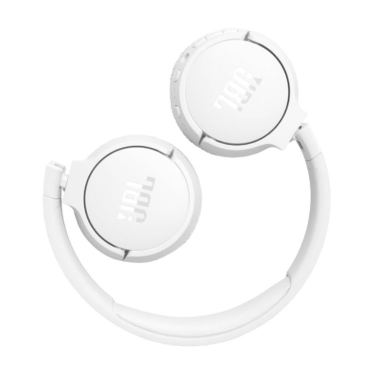 JBL Tune 670NC | Wireless on-Ear Headphones - Bluetooth - Active Noise Cancellation - Fast Pair - White-Audio Video Centrale