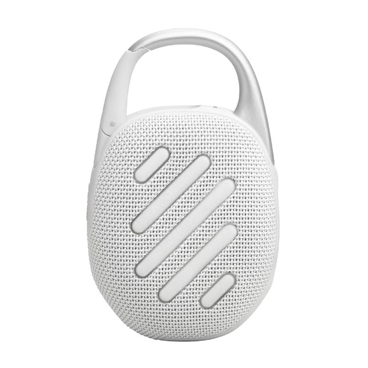 JBL Clip 5 | Portable Carabiner Speaker - Bluetooth - IP67 - White-Audio Video Centrale