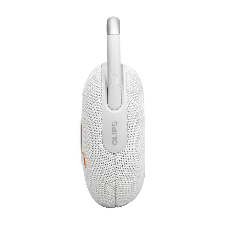 JBL Clip 5 | Portable Carabiner Speaker - Bluetooth - IP67 - White-Audio Video Centrale