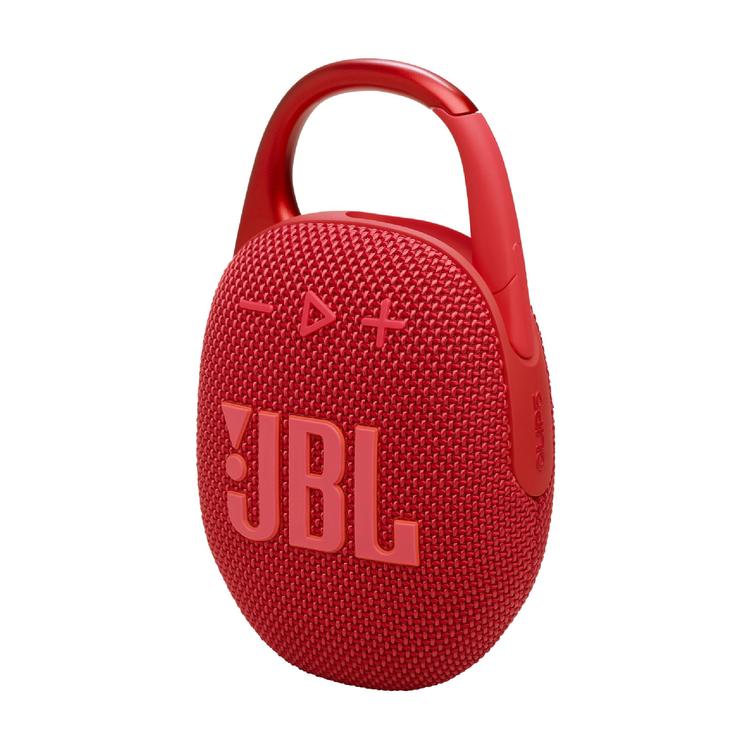JBL Clip 5 | Portable Carabiner Speaker - Bluetooth - IP67 - Red-Audio Video Centrale