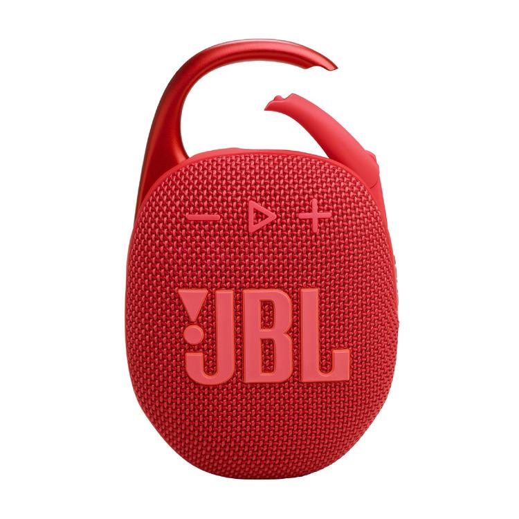 JBL Clip 5 | Portable Carabiner Speaker - Bluetooth - IP67 - Red-Audio Video Centrale