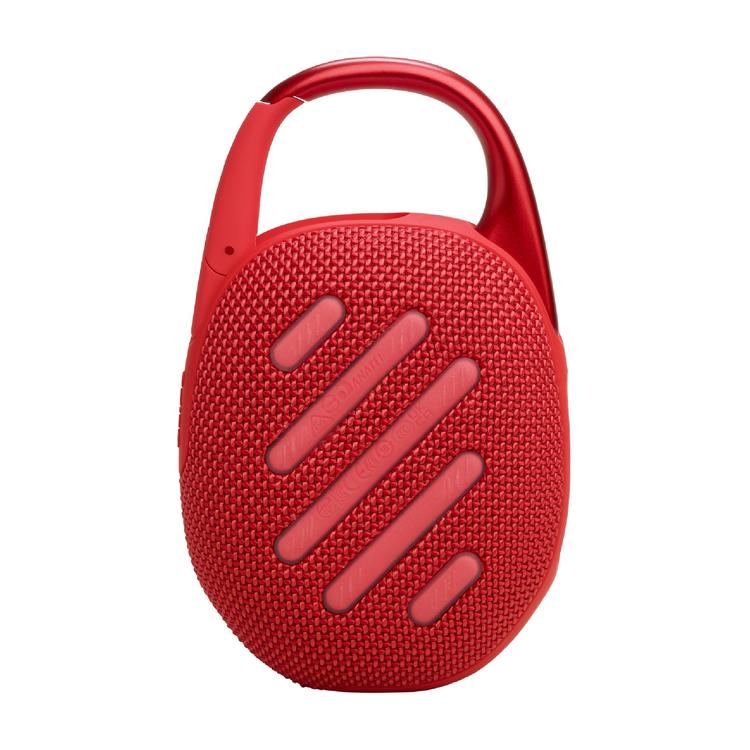JBL Clip 5 | Portable Carabiner Speaker - Bluetooth - IP67 - Red-Audio Video Centrale