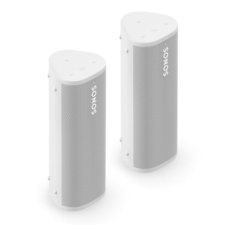 Sonos | Adventure Set - 2 Roam 2 Portable Speakers - Bluetooth - Waterproof - White-Audio Video Centrale