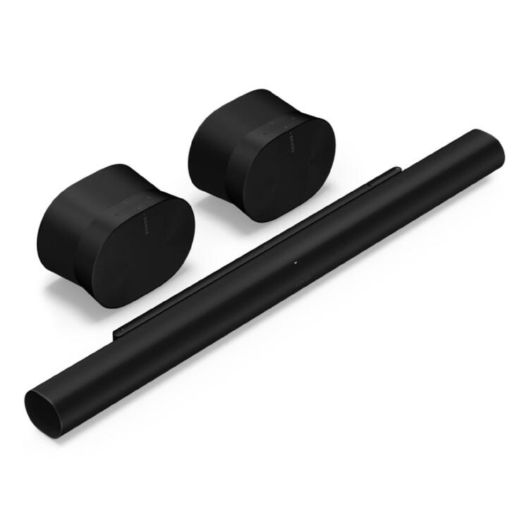 Sonos | Premium Surround Set with Arc Ultra - 9.1.4 Channels + 2 Era 300 - Black-Audio Video Centrale