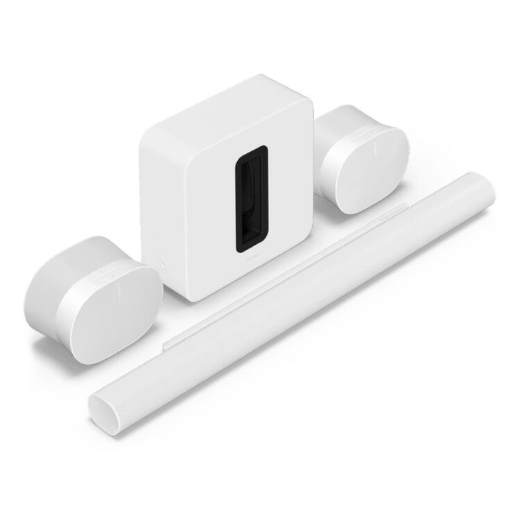 Sonos | Ultimate Immersive Package with Arc Ultra - 9.1.4 Channels + 2 Era 300 + Sub 4 - White-Audio Video Centrale