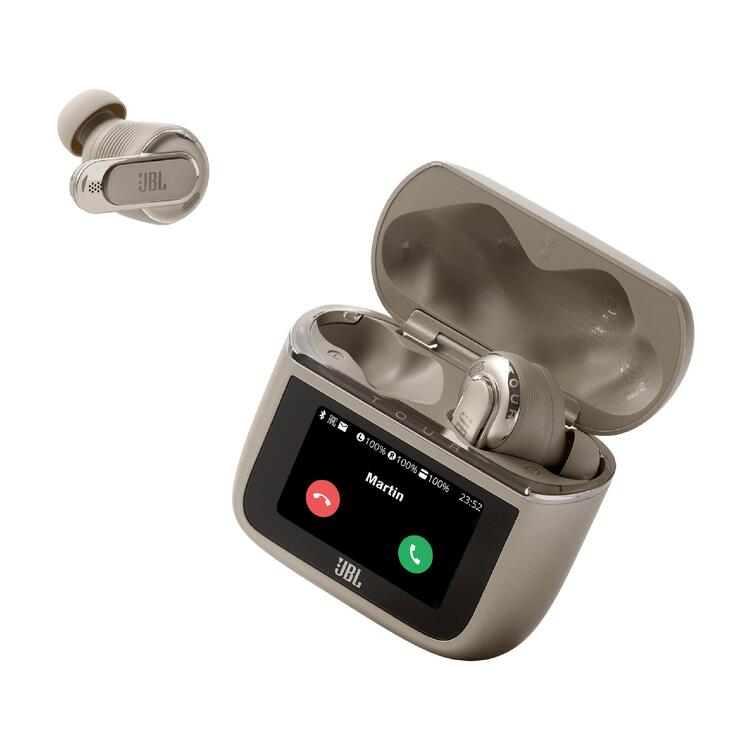 JBL TOUR PRO 3 | In-Ear Headphones - Bluetooth - 6 microphones - Smart Case - Latte-Audio Video Centrale