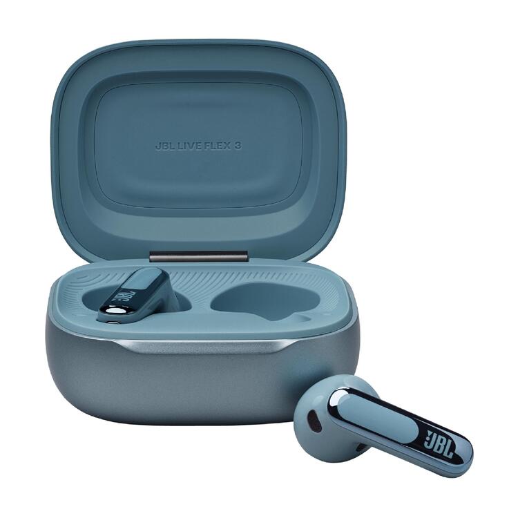 JBL Live Flex 3 | In-ear headphones - Wireless - Noise reduction - 1.45” touch screen - Blue-Audio Video Centrale