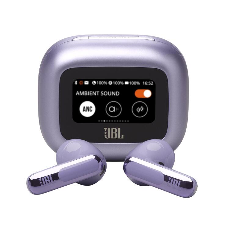 JBL Live Flex 3 | In-ear headphones - Wireless - Noise reduction - 1.45” touch screen - Purple-Audio Video Centrale