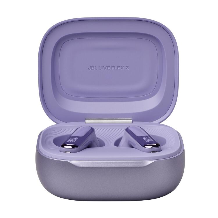 JBL Live Flex 3 | In-ear headphones - Wireless - Noise reduction - 1.45” touch screen - Purple-Audio Video Centrale