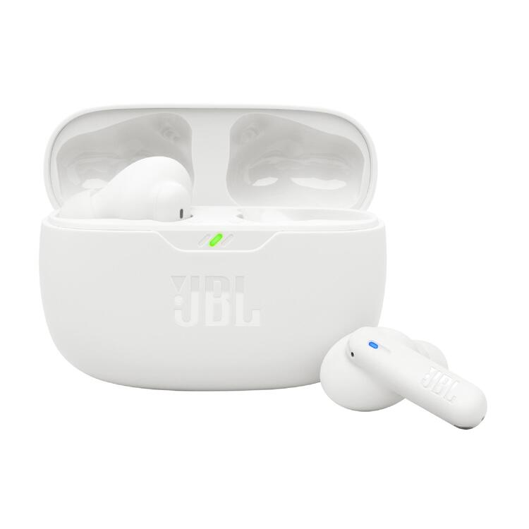 JBL Vibe Beam 2 | In-Ear Headphones - Wireless - Bluetooth - Smart Ambient Technology - White-Audio Video Centrale