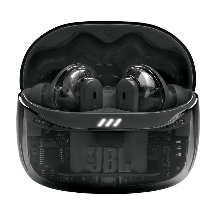 JBL Tune Beam 2 | In-Ear Headphones - 100% Wireless - Bluetooth - Smart Ambient - 6 Microphones - Ghost Black-Audio Video Centrale