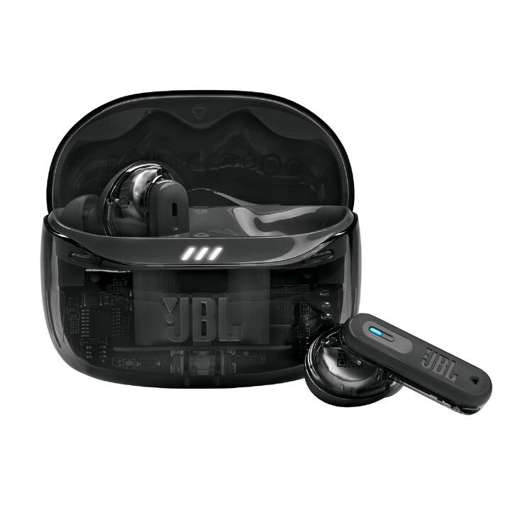 JBL Tune Beam 2 | In-Ear Headphones - 100% Wireless - Bluetooth - Smart Ambient - 6 Microphones - Ghost Black-Audio Video Centrale