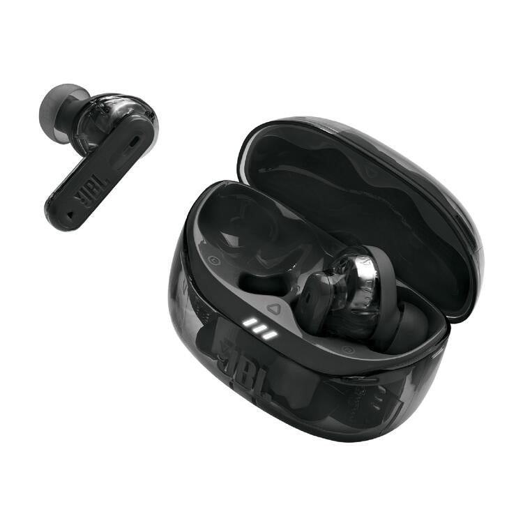 JBL Tune Beam 2 | In-Ear Headphones - 100% Wireless - Bluetooth - Smart Ambient - 6 Microphones - Ghost Black-Audio Video Centrale