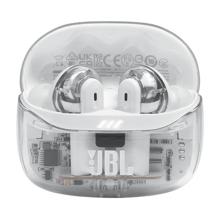 JBL Tune Beam 2 | In-Ear Headphones - 100% Wireless - Bluetooth - Smart Ambient - 6 Microphones - Ghost White-Audio Video Centrale