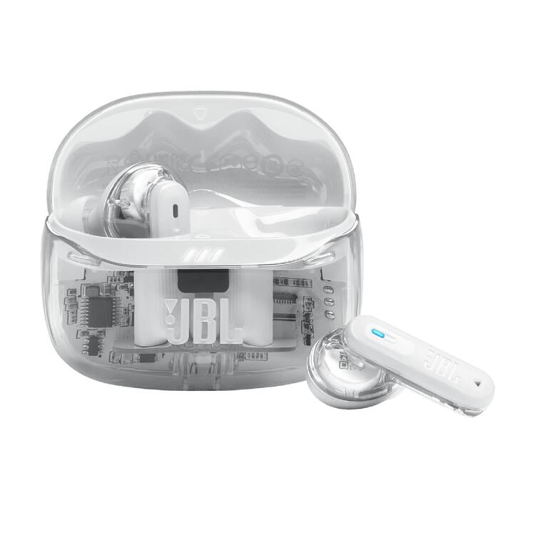 JBL Tune Beam 2 | In-Ear Headphones - 100% Wireless - Bluetooth - Smart Ambient - 6 Microphones - Ghost White-Audio Video Centrale