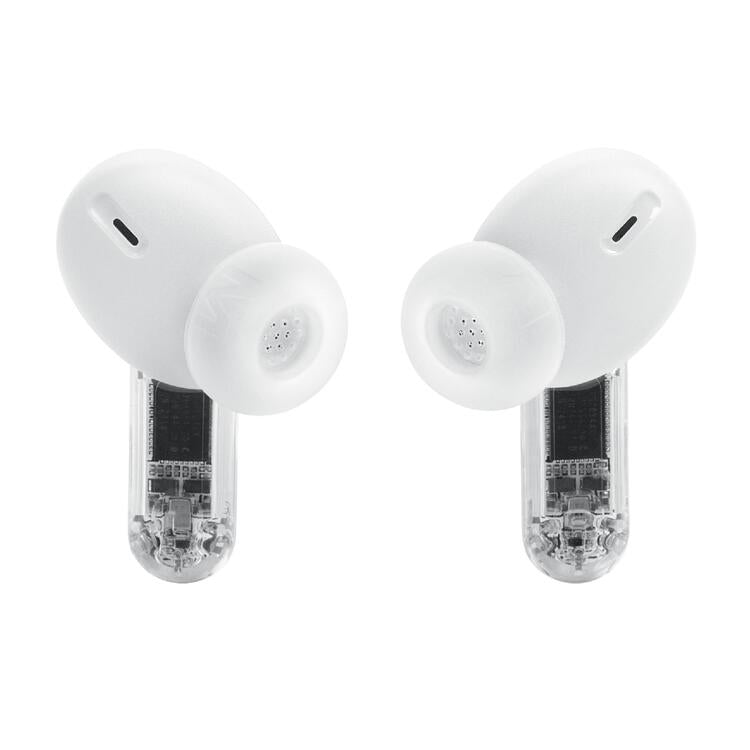 JBL Tune Beam 2 | In-Ear Headphones - 100% Wireless - Bluetooth - Smart Ambient - 6 Microphones - Ghost White-Audio Video Centrale