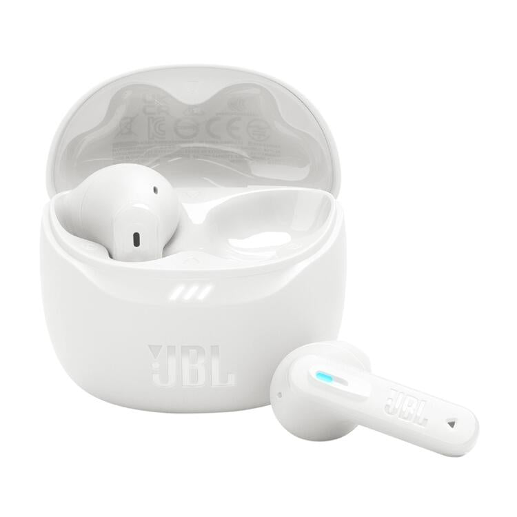JBL Tune Flex 2 | In-Ear Headphones - 100% Wireless - Bluetooth - Noise Reduction - 6 Microphones - IP54 - White-Audio Video Centrale