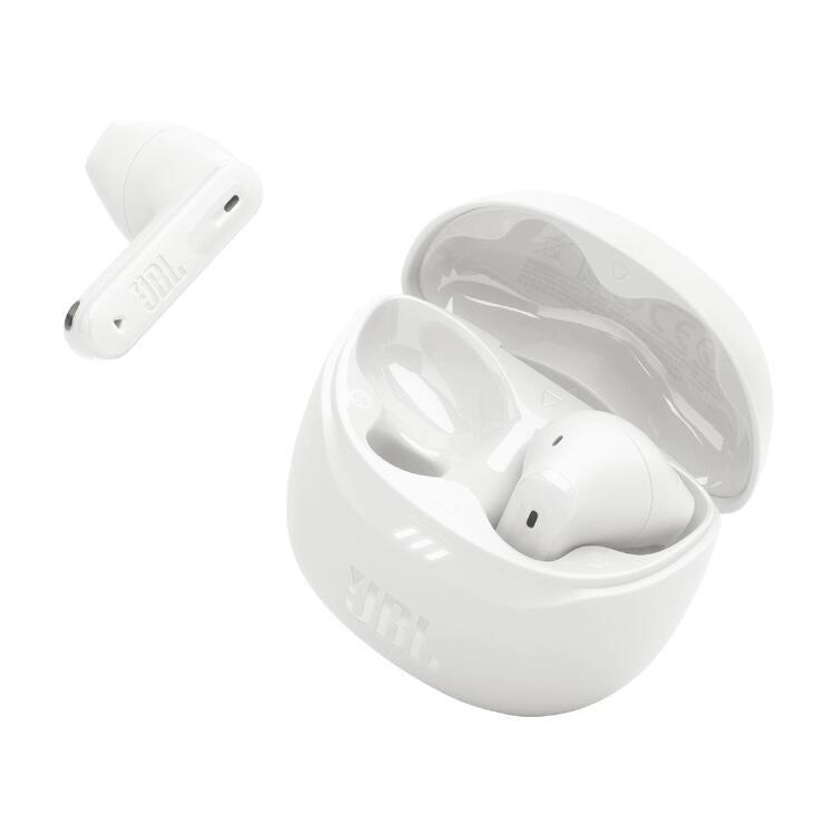 JBL Tune Flex 2 | In-Ear Headphones - 100% Wireless - Bluetooth - Noise Reduction - 6 Microphones - IP54 - White-Audio Video Centrale