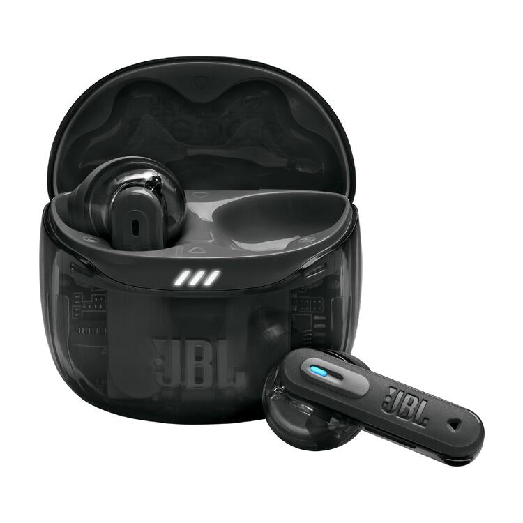 JBL Tune Flex 2 | In-Ear Headphones - 100% Wireless - Bluetooth - Noise Reduction - 6 Microphones - IP54 - Ghost Black-Audio Video Centrale