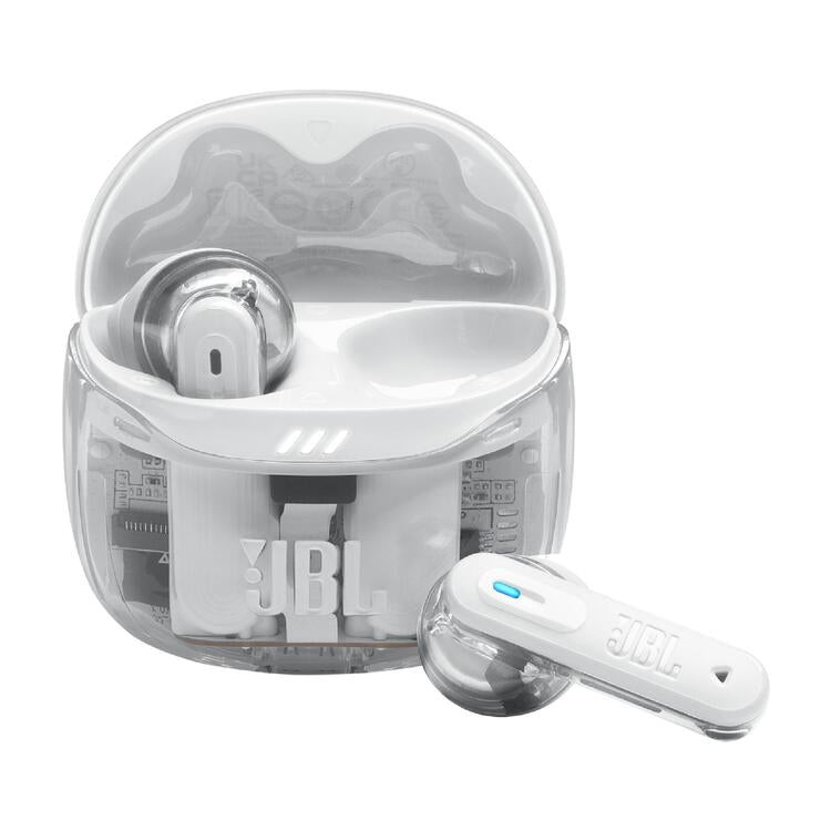 JBL Tune Flex 2 | In-Ear Headphones - 100% Wireless - Bluetooth - Noise Reduction - 6 Microphones - IP54 - Ghost White-Audio Video Centrale
