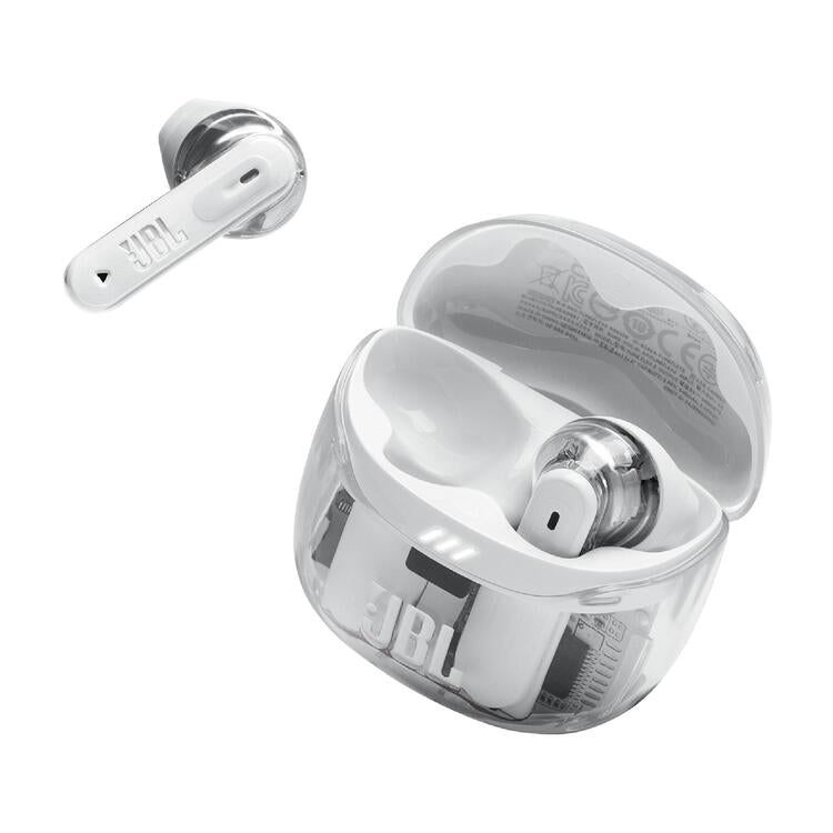 JBL Tune Flex 2 | In-Ear Headphones - 100% Wireless - Bluetooth - Noise Reduction - 6 Microphones - IP54 - Ghost White-Audio Video Centrale