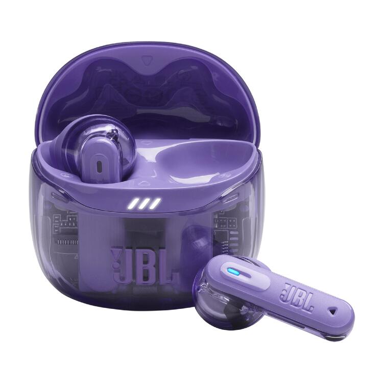 JBL Tune Flex 2 | In-Ear Headphones - 100% Wireless - Bluetooth - Noise Reduction - 6 Microphones - IP54 - Ghost Purple-Audio Video Centrale