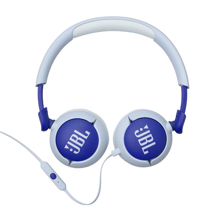 JBL JR320 | Wired circum-aural headphones for kids - JBL Safe Sound - Microphone - Blue-Audio Video Centrale