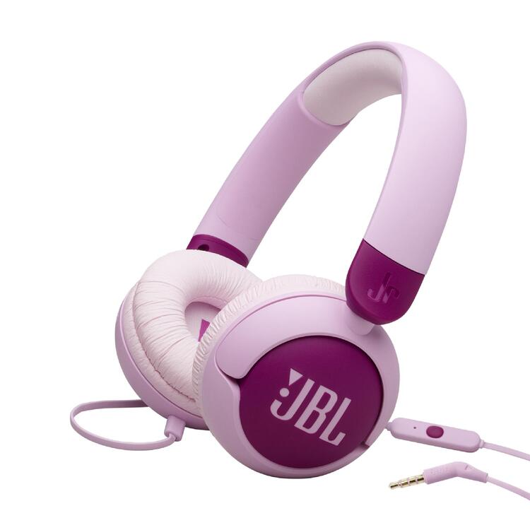 JBL JR320 | Wired circum-aural headphones for kids - JBL Safe Sound - Microphone - Purple-Audio Video Centrale