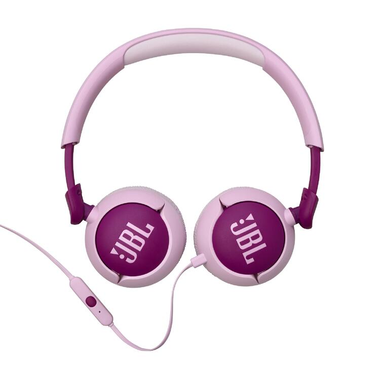 JBL JR320 | Wired circum-aural headphones for kids - JBL Safe Sound - Microphone - Purple-Audio Video Centrale