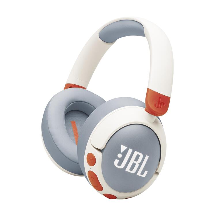 JBL JR 470NC | On-Ear Headphones for Children - Wireless - Bluetooth - White-Audio Video Centrale
