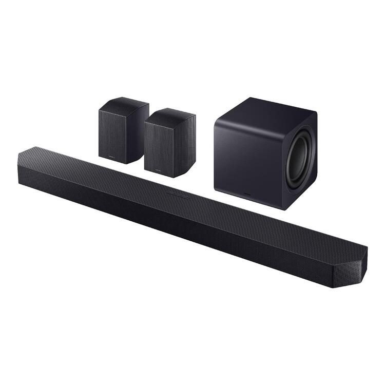 Samsung HW-Q990F | Soundbar - 11.1.4 channels - Dolby ATMOS - Subwoofer + Wireless rear speakers - 756W - Q-Symphony - Black-Audio Video Centrale