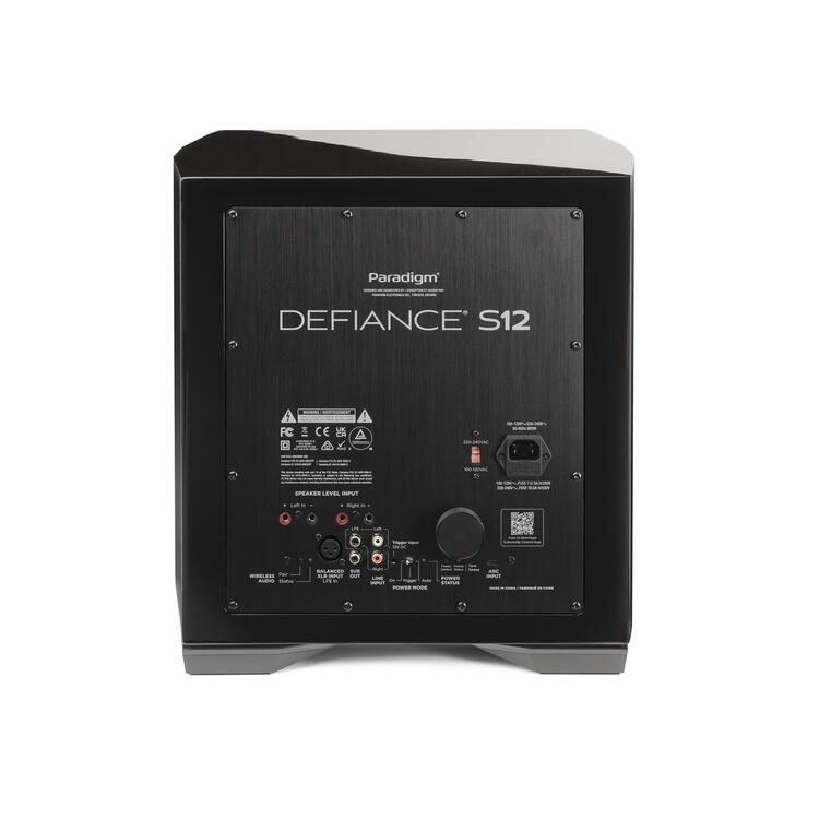 Paradigm DEFIANCE S12 | 12” subwoofer - 800W RMS - Unit-Audio Video Centrale