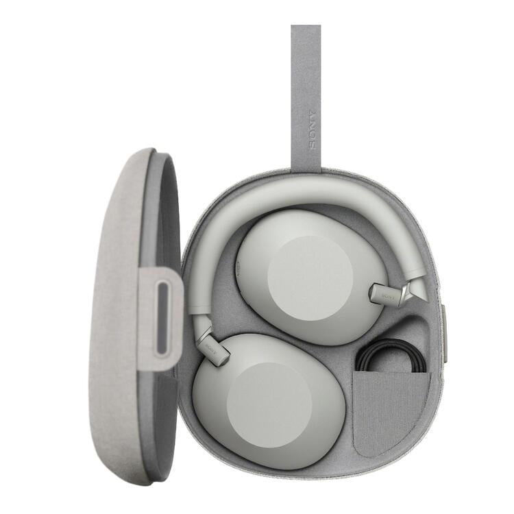 Sony WH1000XM6/S | Around-ear wireless headphones - HD QN3 noise reduction - 12 Microphones - Silver-Audio Video Centrale