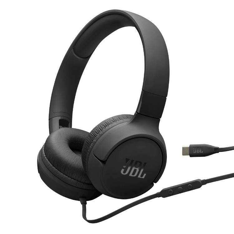JBL Tune 520C | Over-Ear Headphones - USB-C - Bluetooth - Black-Audio Video Centrale