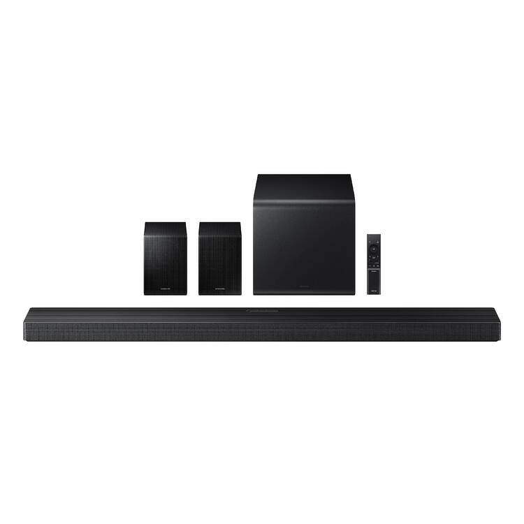 Samsung HW-QS750F | Soundbar - 5.1.2 channels - Dolby ATMOS - With wireless subwoofer - Q Series - Bluetooth - Black-Audio Video Centrale