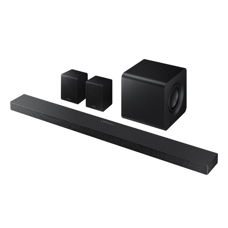 Samsung HW-QS750F | Soundbar - 5.1.2 channels - Dolby ATMOS - With wireless subwoofer - Q Series - Bluetooth - Black-Audio Video Centrale